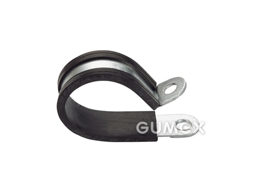 Příchytné oko RSGU W1 pro vnější průměr chráničky 10mm, šíře pásky 12mm, -40°C/+120°C, pryžový profil EPDM/pozinkovaná ocel